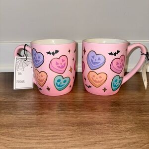 NWT viral Halloween pink spooky  mug set